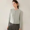 Baicaierong Outono/Inverno 2026 Cardigan Suéter Feminino de Caxemira Design Versátil Tricô de Lã