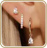 Nuevos pendientes de perlas de imitación transfronterizos europeos y americanos, elegantes y con estilo, de alto atractivo estético, delicados y femeninos, adecuados para celebraciones de citas