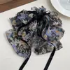 Pinza para el Cabello de Cinta Floral con Lazo para Mujer, Pinza de Tiburón para Cabello de Estilo Nuevo de Alta Gama 2025, Accesorio para el Cabello
