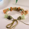 Cuerda de Mano Semi-Terminada Tejida a Mano Joyería para Cuerda de Mano Se Puede Ensartar Joyería de Mano DIY Cuerda de Mano de Cera de Abeja Dzi Pulsera Venta al por Mayor