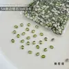 Rhinestones para decoración de uñas de circón ovalado 3*4, rhinestones K9 irregulares de fondo plano, modernos y deslumbrantes, al por mayor para accesorios de decoración de uñas DIY