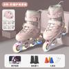 Patinetes estilo novo crianças 3-12 anos iniciante conjunto completo de patins profissionais para meninas patins roller flash ajustáveis