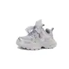 Zapatos para Niñas de Moda con Lazo de Encaje Zapatos Chunky 2026 Otoño Nuevos Zapatos Deportivos Transpirables de Malla Zapatos para Correr