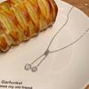 Collar con Borlas en Forma de Corazón para Mujer, Nuevo Estilo Moderno y Elegante, Cadena para Clavícula con Corazón de Melocotón, Cadena para Suéter de Diseño Nicho