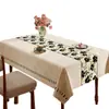 Mantel Estilo Retro Americano, Impermeable, Resistente al Aceite, Lavable, Resistente al Calor, Cubierta de Mesa de Comedor de Lujo de Gama Alta, Cubierta para Mesa de Café, Nuevo Modelo 2026