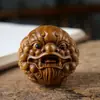 Figuritas de Animales del Zodiaco de Sándalo Verde Talladas a Mano, Adornos de Sándalo, Piezas Decorativas de Madera Maciza, Accesorios al por Mayor y Dropshipping