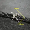 5 Peças/Pacote Pingente de Cruz Masculino Árvore da Vida Rosa Aço Inoxidável DIY Colar Pulseira Brincos Acessórios