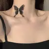 Estilo Oscuro Puro Deseo Sexy Correa Hueso de Perro Cuero Anillo para el Cuello Gargantilla Collar Femenino Punk Banda para el Cuello Cadena para el Cuello
