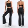 Venta al por mayor de Ropa de Yoga Transfronteriza, Sujetador Deportivo de Espalda Bonita Ajustado con Sensación de Segunda Piel, Conjunto de Ropa de Pilates y Fitness Adelgazante para Mujer, Dropshipping