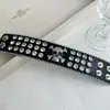 Pulsera de Diamantes de Calavera Estilo Punk Gótico Oscuro Hip-Hop Rock Industria Pesada Cuero Personalizado Subcultura Joyería de Mano