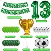 Set de Globos Temático del Mundial de Fútbol Transfronterizo, Globos de Papel de Aluminio, Decoración para Fiesta de Cumpleaños Infantil