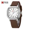 Relojes Marca Ofns Serie Puntuación Completa para Exámenes de Secundaria y Preparatoria, Relojes Silenciosos para Hombres y Mujeres, Relojes Cuadrados Luminosos