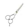 Tijeras para Cortar el Cabello Tijeras de Peluquería Profesionales 5.5 Pulgadas Cortadores de Dientes Planos Divididos Juego de Tijeras de Barbero para Adultos Niños del Hogar
