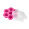 Caja de silicona de 7 compartimentos para suplementos alimenticios caja de suplementos para alimentos de bebé caja de hielo para sub-empaque molde de hielo con tapa molde de hielo suministro transfronterizo de Amazon
