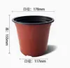 Vasos de Mudas Bicolores para Plantio de Base, Copos Nutritivos de Pe Espessados para Suculentas, Vasos de Flores de Plástico Vermelho, Vasos de Flores para Suculentas em Estoque