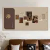 Tablero de Fieltro Tablero de Mensajes de Fieltro de Lana Fieltro Dormitorio Escritorio Colgante de Pared Partido Pegatinas de Pared Panel de Corcho Decoración de Pared