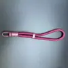 Venda Direta da Fábrica Cordão para Celular com Corrente Diagonal Transversal, Nylon Colorido Retrátil com Fivela de Metal