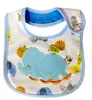 (Seleccionable) Babero Dokis de Tres Capas para Niños Impermeable Babero Toalla para Saliva
