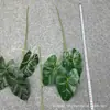 Hoja Realista Individual de Calathea Artificial Impresa en 3D, Planta Verde para Paisajismo Exterior, Decoración del Hogar, Material Floral para Bodas al Aire Libre y Vegetación
