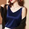 Camisola de una pieza/dos piezas para mujer de verano para exterior, holgada, sin mangas, top ajustado, chaleco interior básico