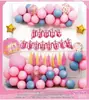 Letras de Aluminio a Cuadros Cristal Globos de Cumpleaños Set Diseño Decorativo Globos al por Mayor Mágico Princesa Dinosaurio Pirata