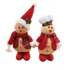 Pelúcia criativa de boneco de gengibre chef europeu e americano com tema de Natal, um item decorativo para sua mesa