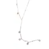 Collar Francés de Lujo Ligero de Metal con Borla de Lirio del Valle en Forma de Y para Mujer Elegante Dulce Versátil Sentido del Diseño Cadena para Clavícula Venta al por Mayor