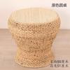 Silla de ratán tatami al por mayor asiento de balcón silla con respaldo taburete redondo para el hogar taburete bajo taburete de ratán silla pequeña tejida pastoral