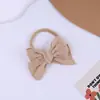 Nova Faixa de Cabelo Fina de Malha com Laço da Amazon para Bebês e Crianças, Acessórios de Cabelo Elásticos de Nylon de Aparência Elegante que Não Machucam o Cabelo