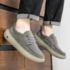 Sapatos Masculinos Outono Antiderrapante Anti-Odor Respiráveis Sapatos Casuais Britânicos Masculinos Solado Macio Trabalho Dirigindo para o Trabalho Sapatos Casuais