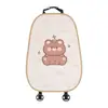 Cojín para asiento de coche Blue Rain, de felpa y con diseño de oso lindo, adecuado para otoño e invierno, antideslizante, cojín para asiento de coche estilo caricatura