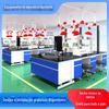 Sistema de ventilação para bancada de teste de laboratório bancada de laboratório escolar placa química Bancada de teste de aço e madeira Teste Central
