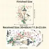 Hs3620E Lámpara de Calle Europea Rama de Flor Mariposa Gorrión Pegatina de Pared Autoadhesiva Decoración de Pared de Fondo para Dormitorio Habitación de Niños