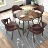 Mesa Redonda Simples Nórdica Conjunto de Mesa de Jantar e Cadeiras Mesa de Centro Mesa de Café para Loja de Chá com Leite Mesa de Negociação de Escritório Mesa de Jantar para Casa