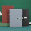 Cuaderno de Tapa Blanda A5 con Hebilla para Venta al por Mayor con Impresión de Logo Cuaderno de Negocios Pu Set de Caja de Regalo Regalos de Oficina para Empresas