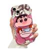 Funda de Teléfono Móvil Cocodrilo Shin-Chan Adecuada para Apple 17Promax Iphone15Plus Silicona Transparente 16 Dibujos Animados 14 Suave