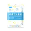 Conjunto Descartável de Quatro Peças para Viagem com Estampa de Desenho Animado Lençol Descartável, Portátil para Viagens de Negócios, Hotel e Pousada Lençol Descartável