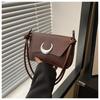 Nuevo bolso de mujer Xiaozhong 2024, bolso de hombro Moon Lock de alta gama, bolso negro para axila, bolso cruzado de moda