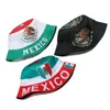 Chapéu Copa do Mundo EUA-Canadá-México 2026 Padrão Bandeira Mexicana Chapéu de Pescador Chapéu Balde Proteção Solar ao Ar Livre Chapéu de Sol