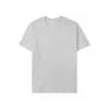 Camiseta Masculina Branca com Caimento Solto, Ombros Caídos, Tendência de Rua Verão, Algodão Puro, Manga Curta, Pesada, Personalizável