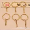 Llavero de latón anillo de clave de cobre puro colgante zodiacal diy accesorio de hardware para llavero venta al por mayor