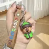 Llavero de capibara lindo de dibujos animados transfronterizo, llavero de muñeca tridimensional, colgante para mochila escolar, coche, regalo, venta al por mayor