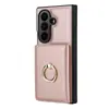 Adecuado para teléfono plegable Samsung ZFold8ultra de pantalla grande, funda de cuero con tarjetero desmontable, funda para teléfono ZFold7