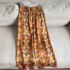 Pantalones Anchos de Verano 2026 Pantalones Casuales de Pierna Recta Cintura Elástica Pantalones Cortos Pantalones Estampados Venta al por Mayor H16EK2601