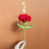 Clavel tejido a mano terminado lana ganchillo flor artificial gancho a mano flor artificial flor eterna regalo creativo Día de la Madre