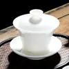 Tazón de degustación de té casa de té juego de té Tazón Dehua kung fu taza de té de cerámica jade grasa de oveja degustación de té té tapa de té vintage