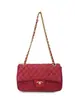 Bolsas Bolso de Hombro Acolchado Bordado Clásico, Bolso Cuadrado Pequeño de Moda y Versátil, Bolso Cruzado Pequeño con Cadena Estilo Chanel para Mujer
