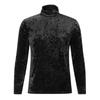 Amazon transfronterizo otoño e invierno nuevo camisa de fondo de moda de manga larga color sólido europeo y americano para hombre camiseta ajustada de cuello alto para hombre
