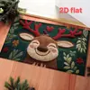 Capacho de entrada para Natal e Halloween, tapete transfronteiriço de flanela, capacho de entrada, capacho resistente à sujeira para porta da sala