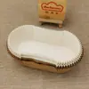 Papel de Forro para Bandeja de Madera Desechable, Bandeja de Papel para Pan con Forma de Barco Personalizada, Bandeja de Papel para Pastel a Prueba de Aceite para Hornear en la Cocina